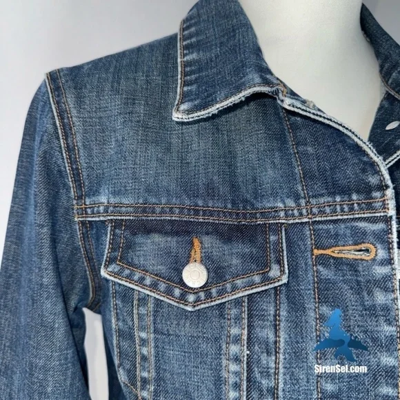 1059 J.Crew Classic Denim Jacket - Size S - Blue - Picture 2 of 15
